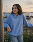 CTC approved model | pixels:7c24dd9393d9ae75b727c12fa96131557ff7b6bbad8285ed473deb0a8f3ee84d | CTC-037 | He Is Risen Hoodie | color:Carolina Blue | side:front