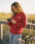 Jesus Wept Crew in Red, front view | CarryTheCross