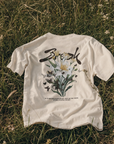 Break Tee in Ivory, back view | CarryTheCross