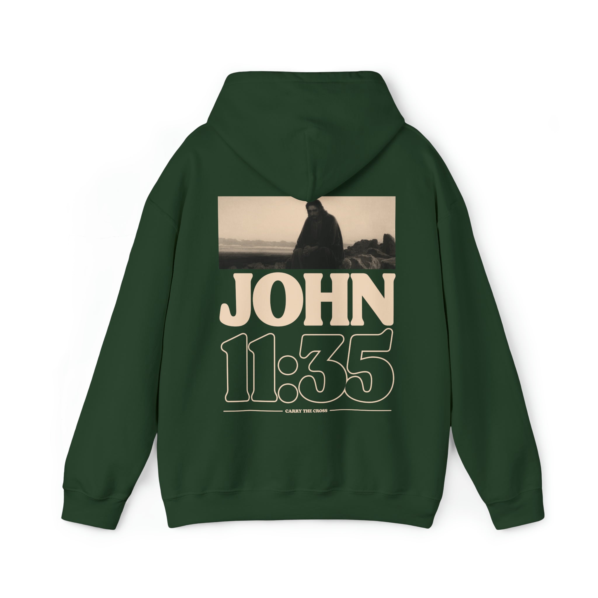 Jesus Wept Hoodie | John 11:35 | CarryTheCross