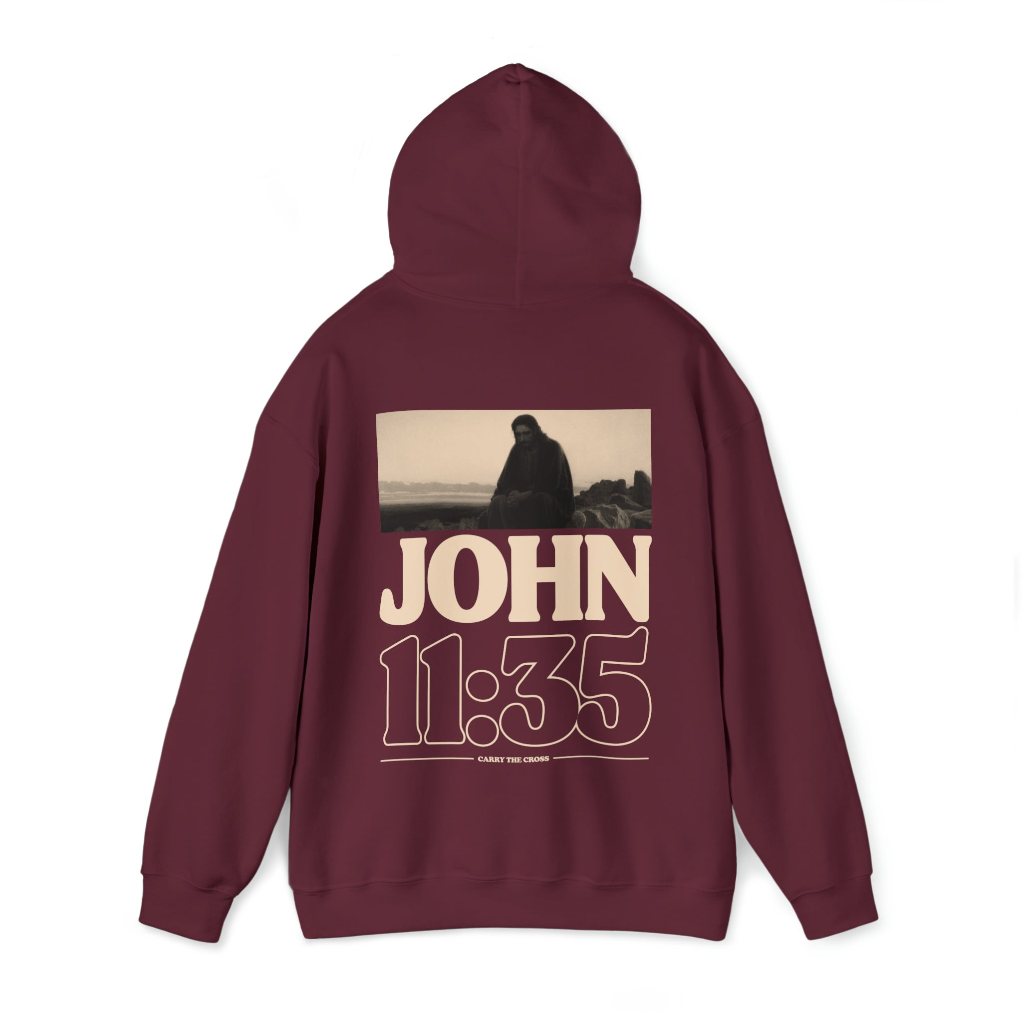 Jesus Wept Hoodie | John 11:35 | CarryTheCross