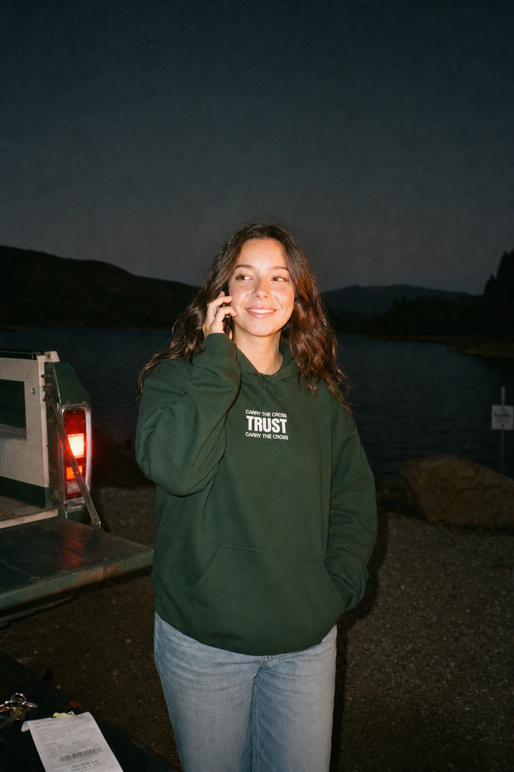 CTC approved model | CTC-014 | Trust Hoodie | color:Forest Green | side:front