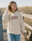 Wonderful You Hoodie in Sand, front view | CarryTheCross