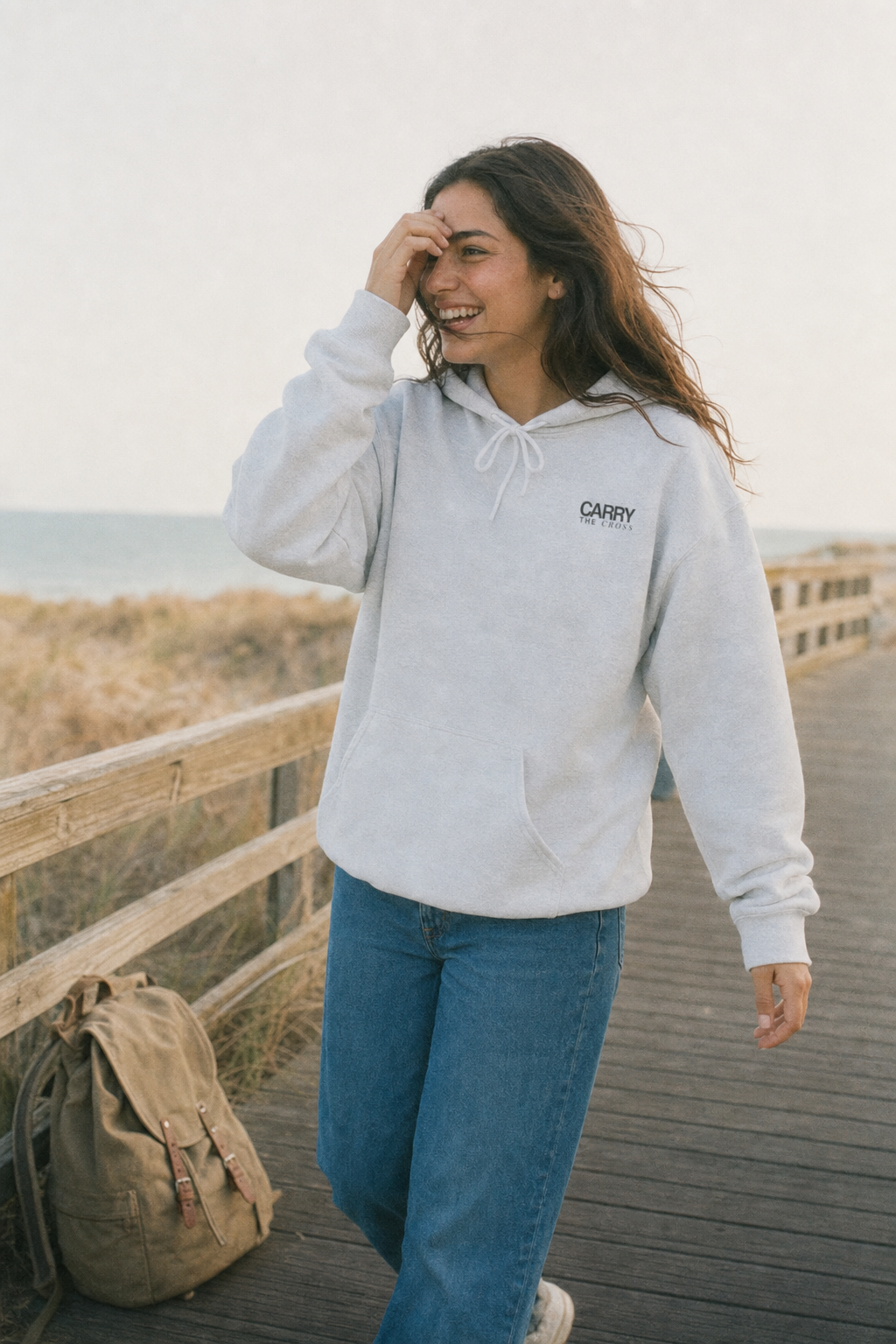 CTC approved model | pixels:d827047c6080b21ead2c509c4d68ed0d0e92daf3d689f6feb68d68d401f5288a | CTC-027 | Changes Hoodie | color:Ash | side:front