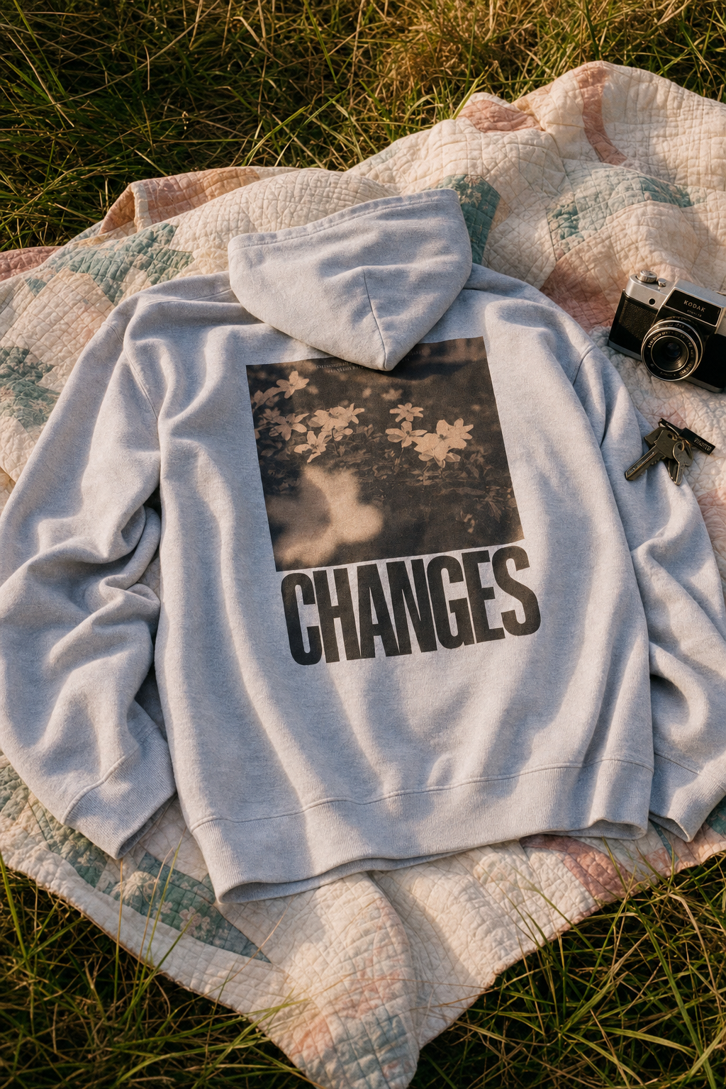 CTC approved model | pixels:1b2a07b4310eae0ab3a235cc3d44ff4d720476d939657e757febc33dfa257c51 | CTC-028 | Changes Hoodie | color:Ash | side:back