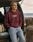 Love Above All Hoodie in Maroon, front view | CarryTheCross