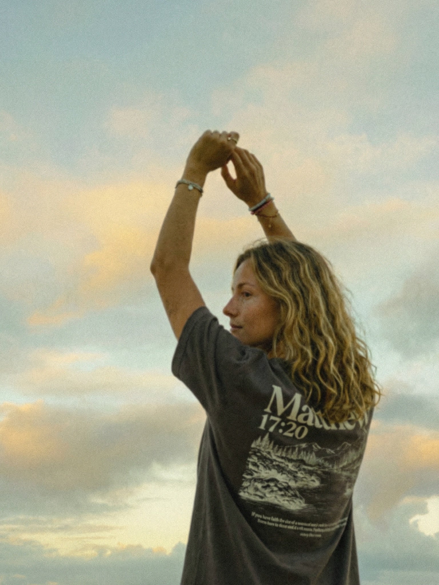 Matthew 17:20 tee — sunset