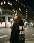 Jesus Wept hoodie — John 11:35 back print, city night