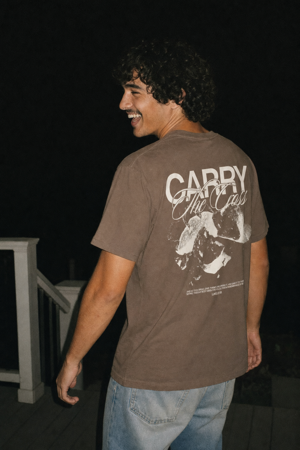 CTC approved original | pixels:6d7150a21e3adc39c7dcec59f8ce2f8203942e4c05a64efc57dd937ee7e05c8c | Break Bread Tee | source:curly_hearted-break-bread-3a47b76d-b61d0102.png | color:Espresso | side:back