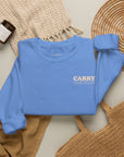 Jesus Wept Crew — Carolina Blue, folded 2