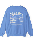 Matthew 17:20 Crew — Carolina Blue, back