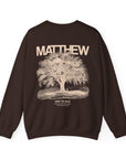 Matthew 5:3 Crew — Dark Chocolate, back