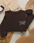 Proverbs 16:3 Crew — Dark Chocolate, folded 2