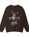 Romans 8:31 Crew — Dark Chocolate, back