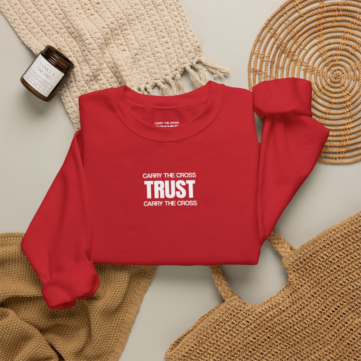 Trust Crew — Red, folded 2